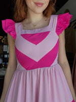 Hot Pink/Pale Pink Block Dress