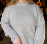Grey Chunky Knit Sweater