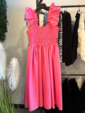 Gingham Chiffon Maxi