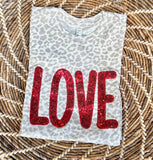 Sequin Love Leopard Tee