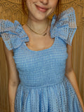 Gingham Chiffon Maxi