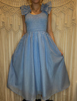 Gingham Chiffon Maxi