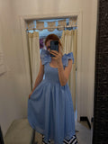 Gingham Chiffon Maxi